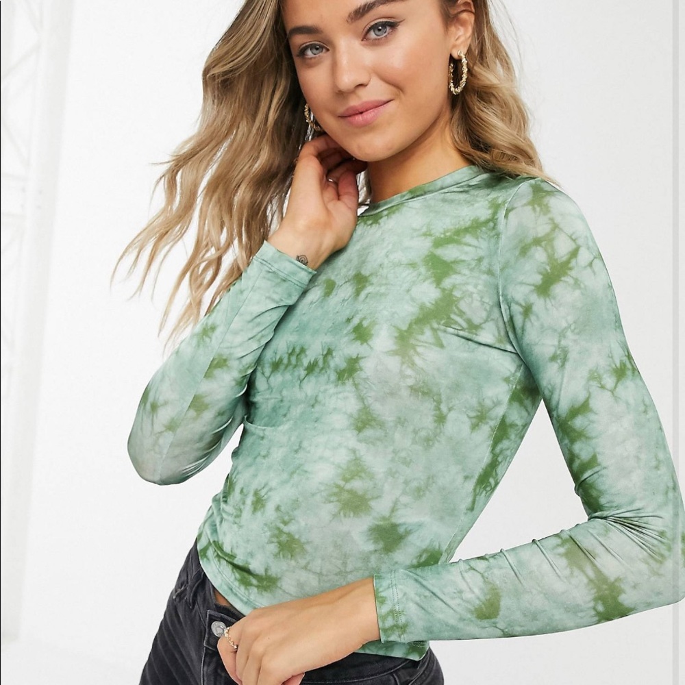 ASOS mossy tie dye long sleeve